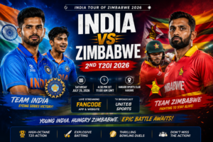 India vs Zimbabwe 2nd T20I 2026