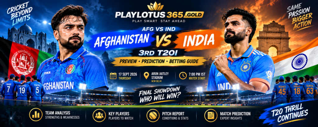 AFG vs IND 3rd T20I