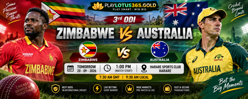 Zimbabwe vs Australia 3rd ODI